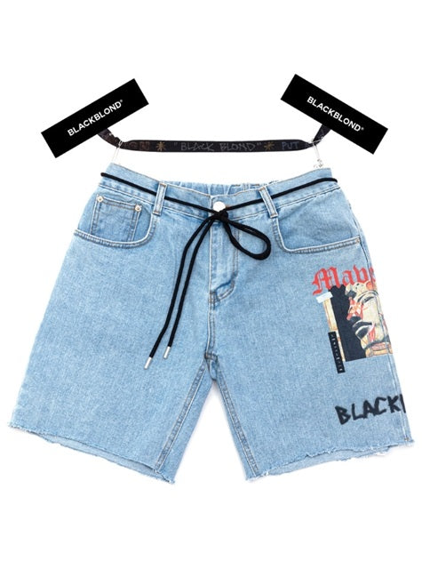 ブラックブロンド(BLACKBLOND) BBD Maverick Denim Shorts (Light Blue)