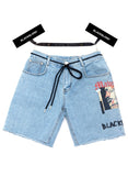 ブラックブロンド(BLACKBLOND) BBD Maverick Denim Shorts (Light Blue)