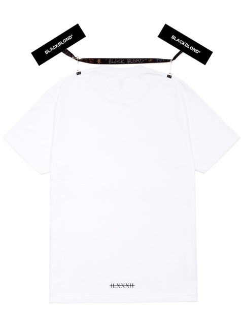 ブラックブロンド(BLACKBLOND) BBD Painted Graffiti Logo Short Sleeve Tee (White)