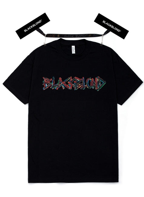 ブラックブロンド(BLACKBLOND) BBD Painted Graffiti Logo Short Sleeve Tee (Black)