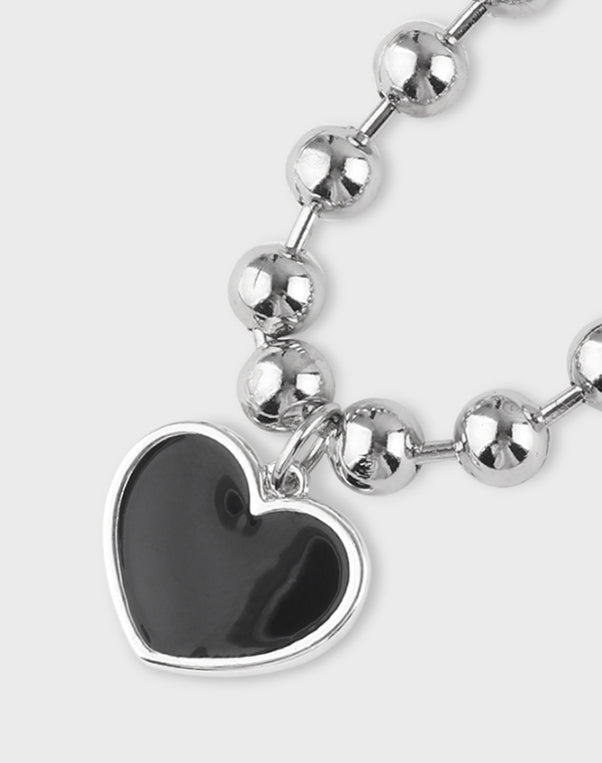 ●NONENON● BLACK LOVE NEC SILVER925DOODLE 1 BIG BLACK LOVE NEC SILVER925 (DOODLE) – CAVA LIFE