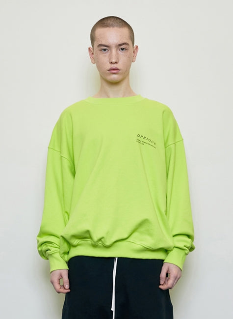 ディープリーク(DPRIQUE) OVERSIZED 'VISIBLE' SWEATSHIRT NEON