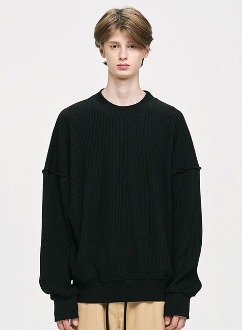 ディープリーク(DPRIQUE) OVERSIZED SWEATER - BLACK