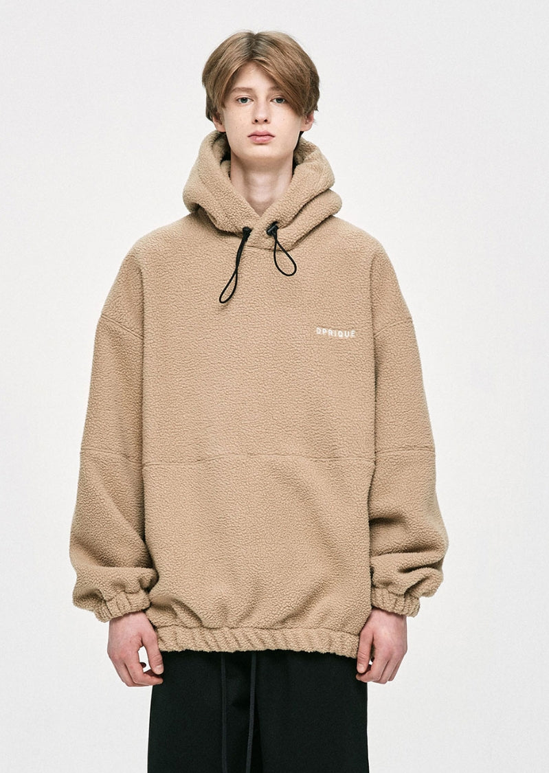 ディープリーク(DPRIQUE) OVERSIZED FLEECE HOODIE - BEIGE