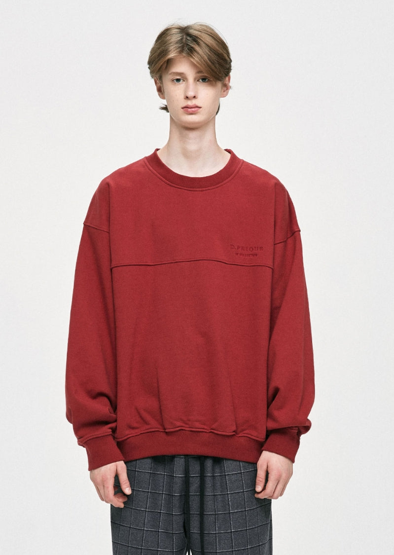 ディープリーク(DPRIQUE)   06 OVERSIZED SWEATSHIRT - DEEP RED