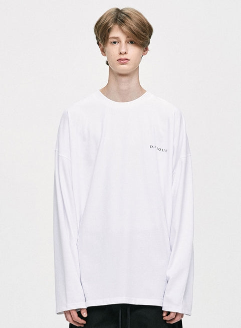 ディープリーク(DPRIQUE) OVERSIZED LONG SLEEVE T-SHIRT - WHITE