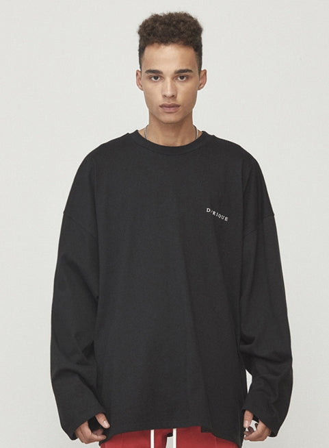 ディープリーク(DPRIQUE) OVERSIZED LONG SLEEVE T-SHIRT - BLACK