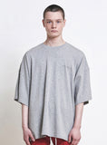 ディープリーク(DPRIQUE) OVERSIZED LOGO T-SHIRT - GREY