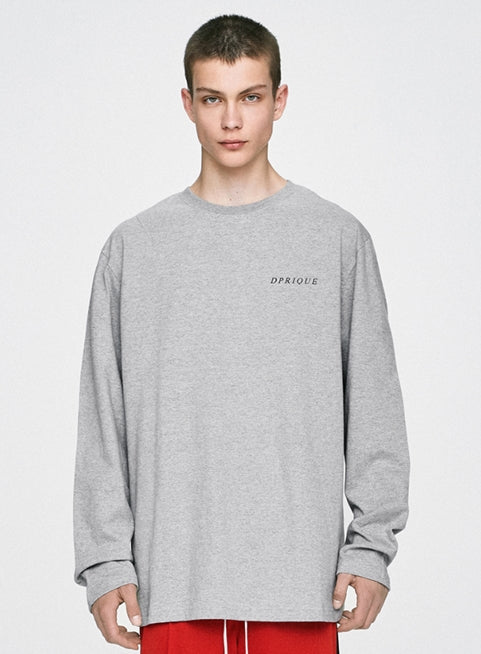 ディープリーク(DPRIQUE) LONG SLEEVE T-SHIRT- GREY