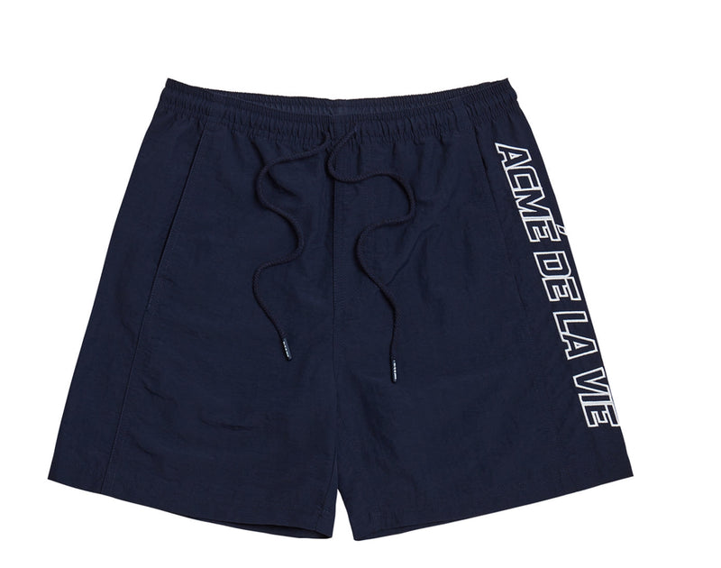 アクメドラビ(acme' de la vie) SIDE EMBROIDERY SHORT PANTS NAVY