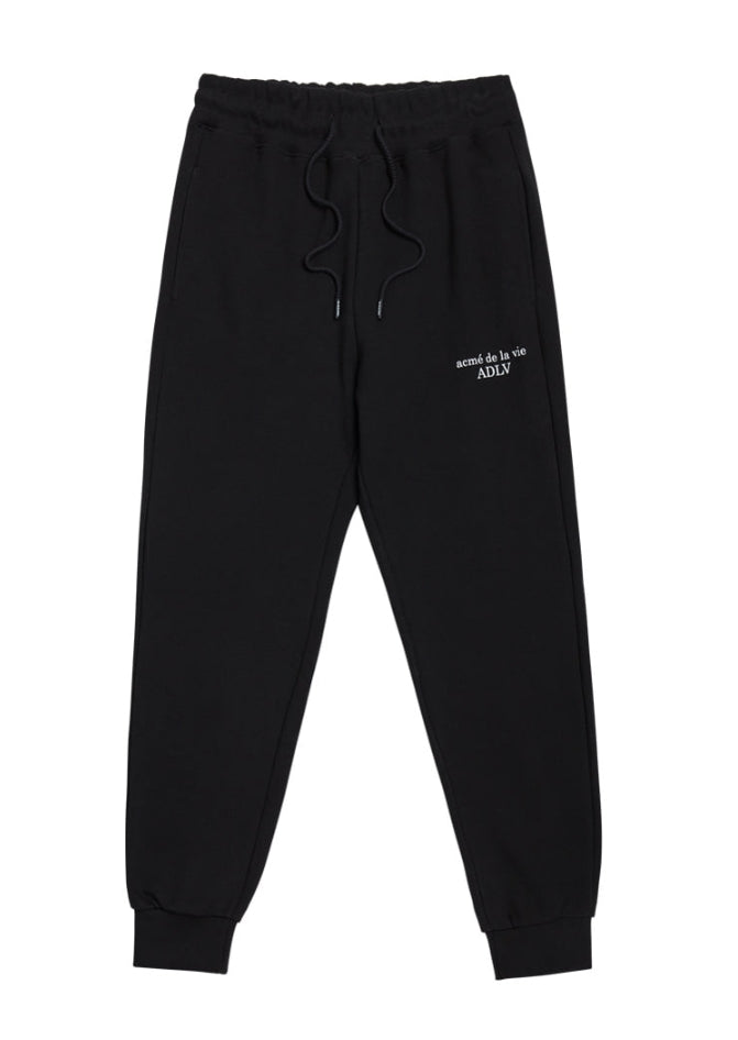 アクメドラビ(acme' de la vie)  BASIC LOGO PANTS FOR WOMEN BLACK
