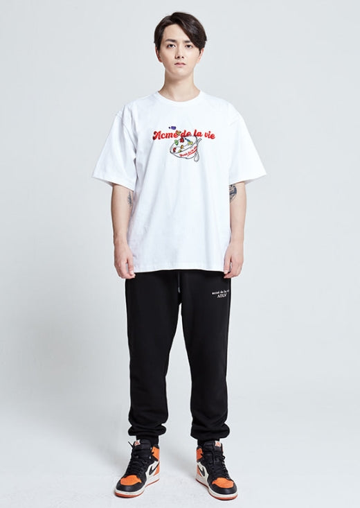 アクメドラビ(acme' de la vie) BASIC LOGO PANTS FOR MEN BLACK