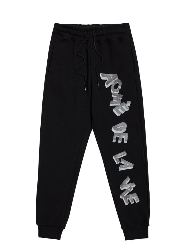 アクメドラビ(acme' de la vie)  SKETCH LOGO PANTS FOR WOMEN BLACK