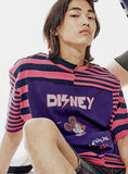 ORDINARY PEOPLE(オーディナリーピープル) [ORDINARYPEOPLE X DISNEY] MICKEY'S KIND OF BIG DEAL PINK STRIPED T-SHIRTS