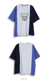 ORDINARY PEOPLE(オーディナリーピープル) [ORDINARYPEOPLE X DISNEY] THE ONE TEAM PURPLE STITCH POINT T-SHIRTS