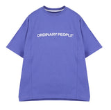 ORDINARY PEOPLE(オーディナリーピープル)   ORDINARY CUTTING DETAIL PURPLE T SHIRT