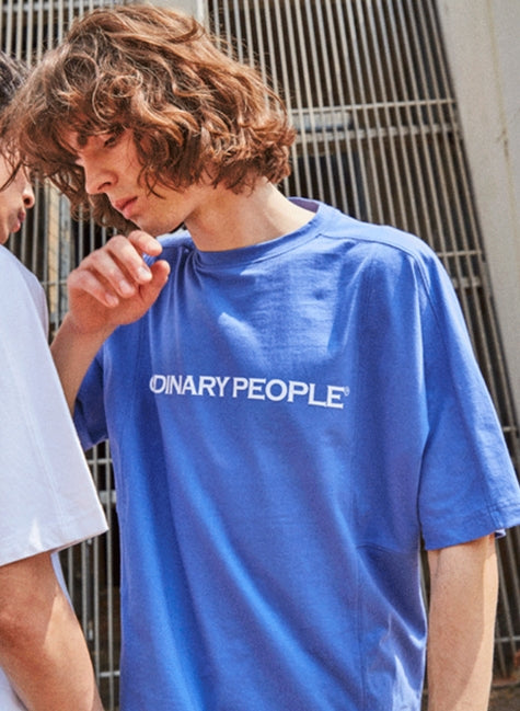 ORDINARY PEOPLE(オーディナリーピープル)   ORDINARY CUTTING DETAIL PURPLE T SHIRT
