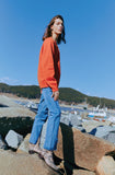 ORDINARY PEOPLE(オーディナリーピープル) COLOR POINT V-NECK SWEATER
