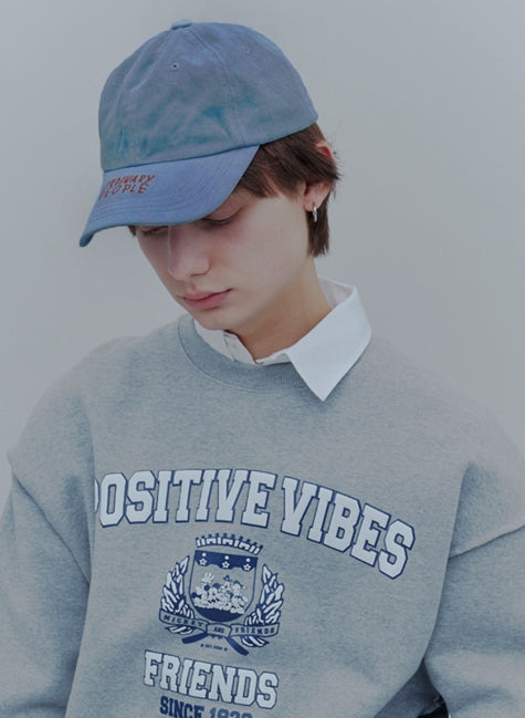 ORDINARY PEOPLE(オーディナリーピープル) COLOR POINT BLUE PIGMENT BALL CAP