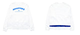 ORDINARY PEOPLE(オーディナリーピープル) COLOR POINT SHIRTS LAYERED WHITE SWEATSHIRTS