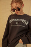 ORDINARY PEOPLE(オーディナリーピープル) COLOR POINT SHIRTS LAYERED NAVY SWEATSHIRTS