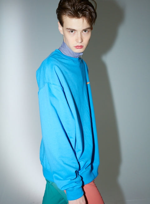 ORDINARY PEOPLE(オーディナリーピープル) vintage logo blue sweat shirt