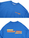 ORDINARY PEOPLE(オーディナリーピープル) vintage logo blue sweat shirt
