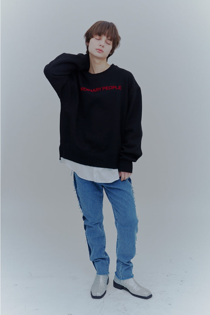 ORDINARY PEOPLE(オーディナリーピープル) ORDINARY LAYERED MTM BLACK SHIRT