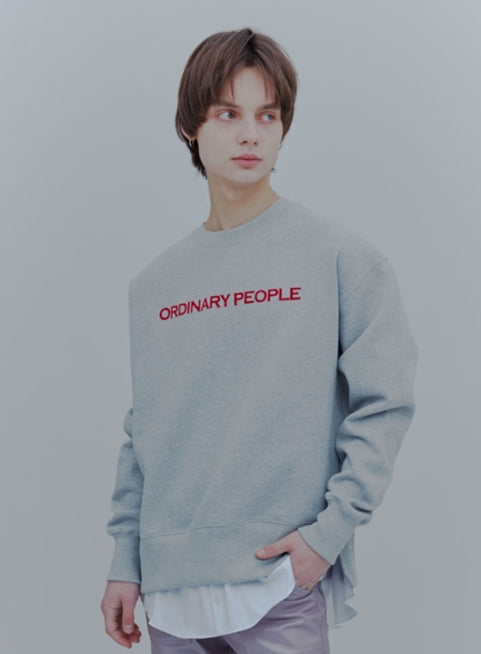 ORDINARY PEOPLE(オーディナリーピープル) ORDINARY LAYERED MTM GREY SHIRT