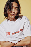 ORDINARY PEOPLE(オーディナリーピープル) CUTTING DETAIL WITH RED HIDDEN LOGO T-SHIRTS