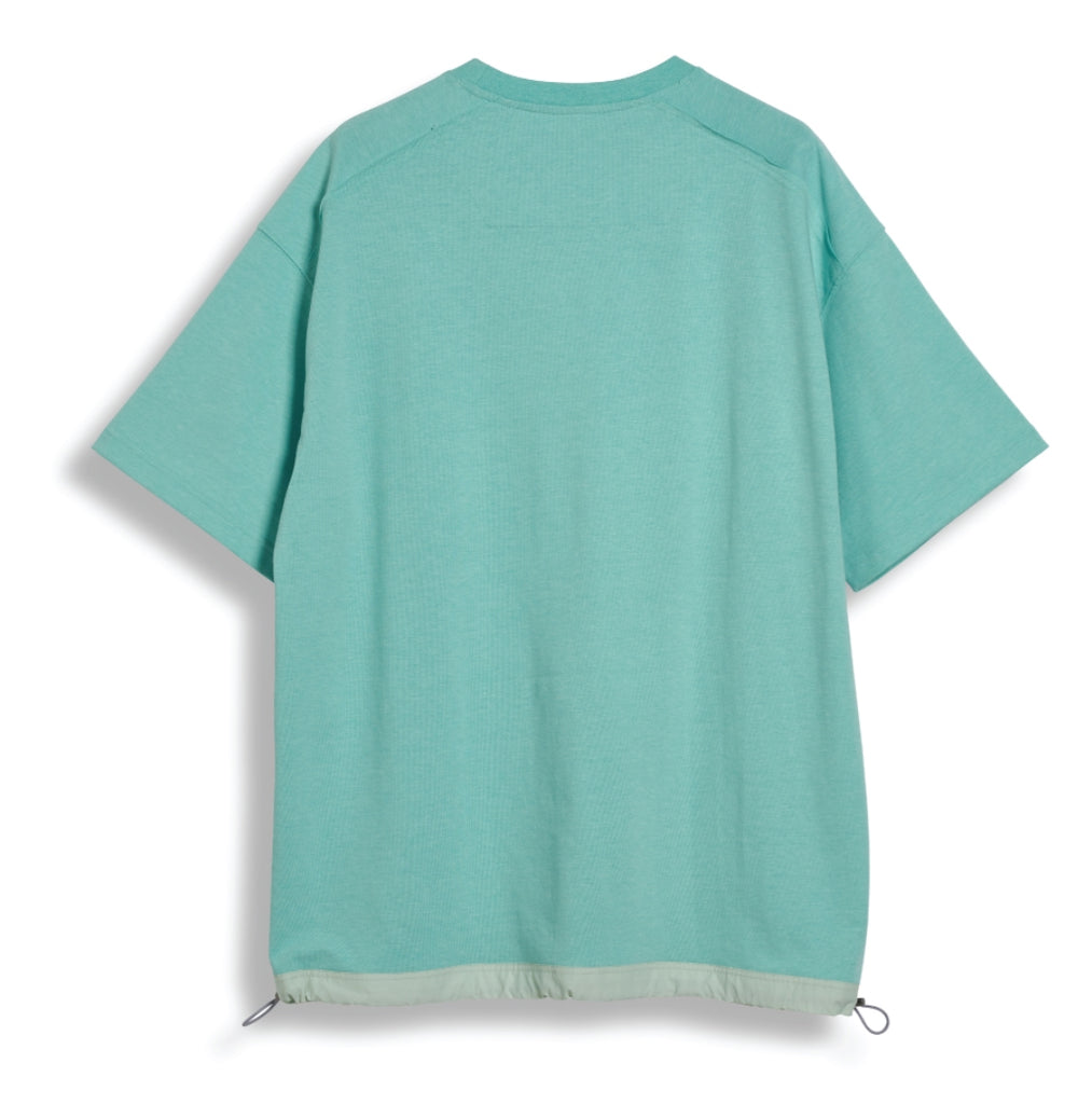 ORDINARY PEOPLE(オーディナリーピープル)    V-CUTTING DETAIL STRING LAYERED MINT T-SHIRTS