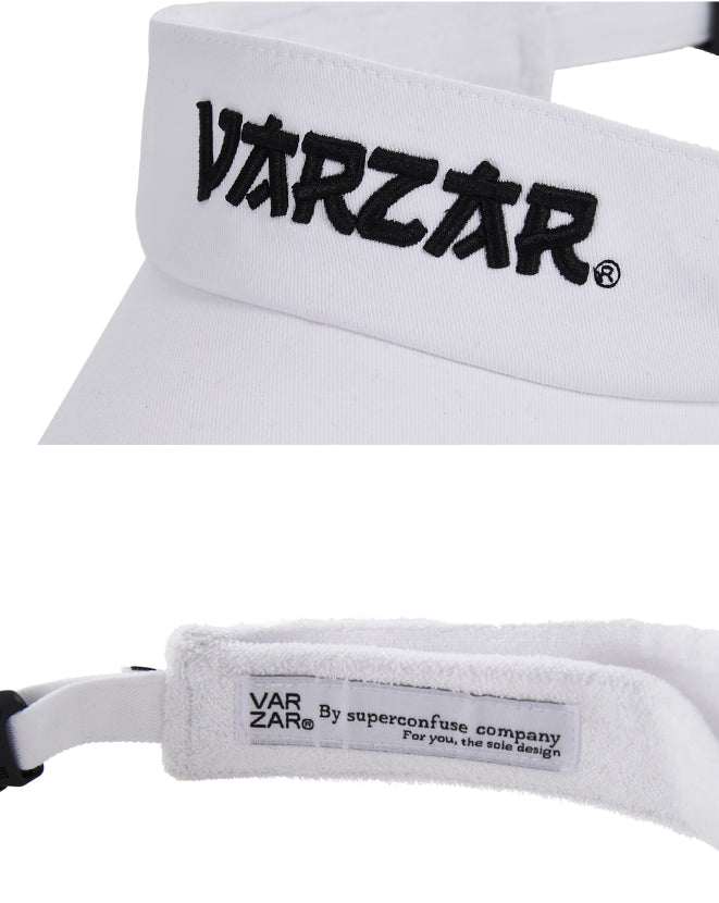 VARZAR(バザール) Signature 3D Logo Overfit Suncap White