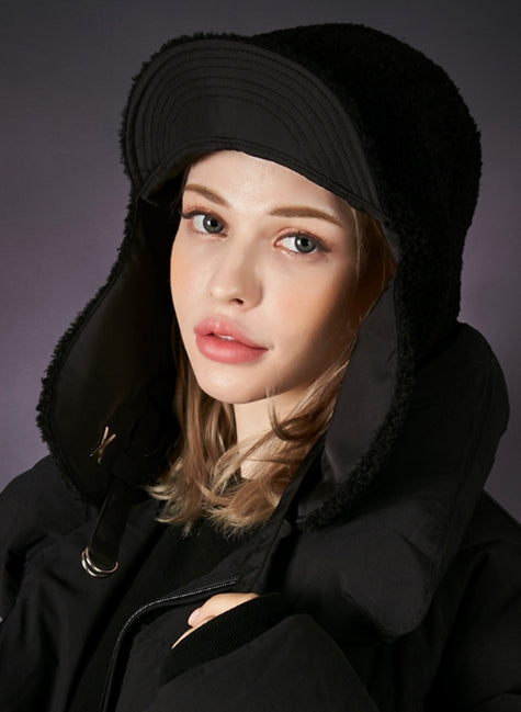 VARZAR(バザール) Stud logo overfit trooper hat black