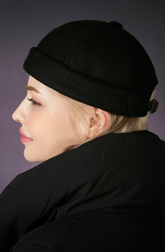 VARZAR(バザール) Black Stud Point Watch Cap Black