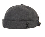 VARZAR(バザール) Black Stud Point Watch Cap Grey