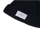 VARZAR(バザール) Everyday label watch cap navy