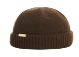 VARZAR(バザール) Bold Metal Tip Wool Watch Cap brown