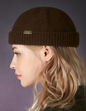 VARZAR(バザール) Bold Metal Tip Wool Watch Cap brown