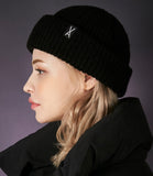 VARZAR(バザール) Logo point heavy watch cap black