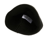 VARZAR(バザール) Bold Metal Tip Hard Wool Watch Cap black