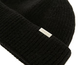 VARZAR(バザール) Bold Metal Tip Hard Wool Watch Cap black