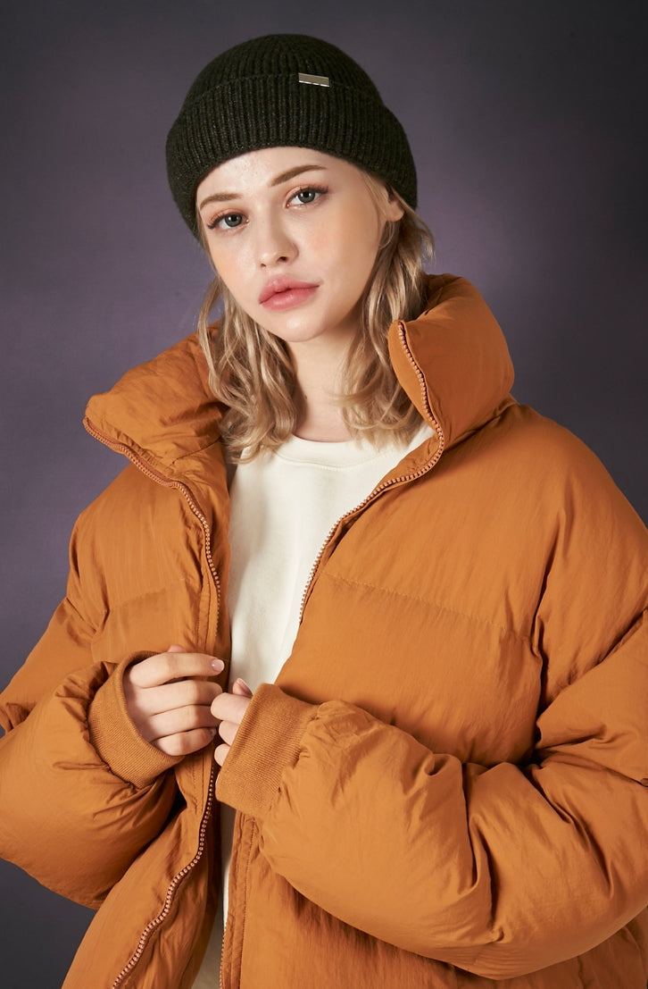 VARZAR(バザール) Bold Metal Tip Hard Wool Watch Cap khaki