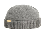 VARZAR(バザール) Bold metal tip wool watch cap grey