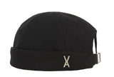 VARZAR(バザール) Twill metal buckle watch cap black