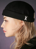 VARZAR(バザール) Twill metal buckle watch cap black