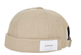 VARZAR(バザール) Herringbone label watch cap beige