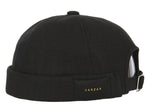 VARZAR(バザール) Herringbone label watch cap black