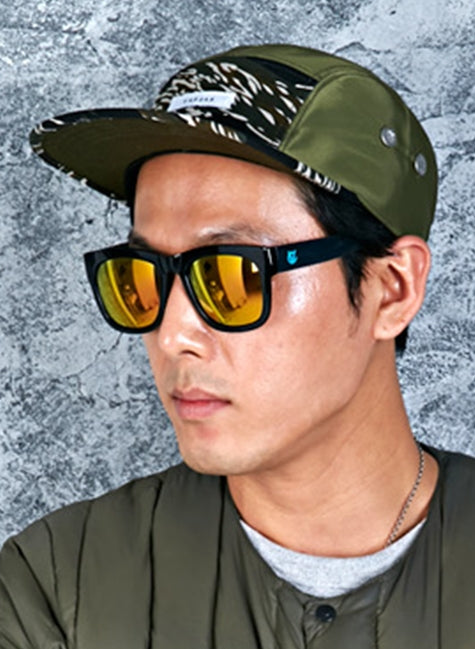 VARZAR(バザール)   tiger camo camp cap khaki