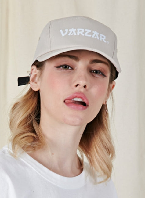 VARZAR(バザール)    Varzar logo camp cap beige