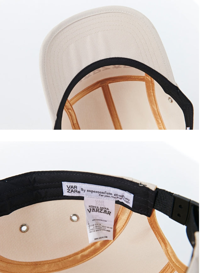 VARZAR(バザール)    Varzar logo camp cap beige
